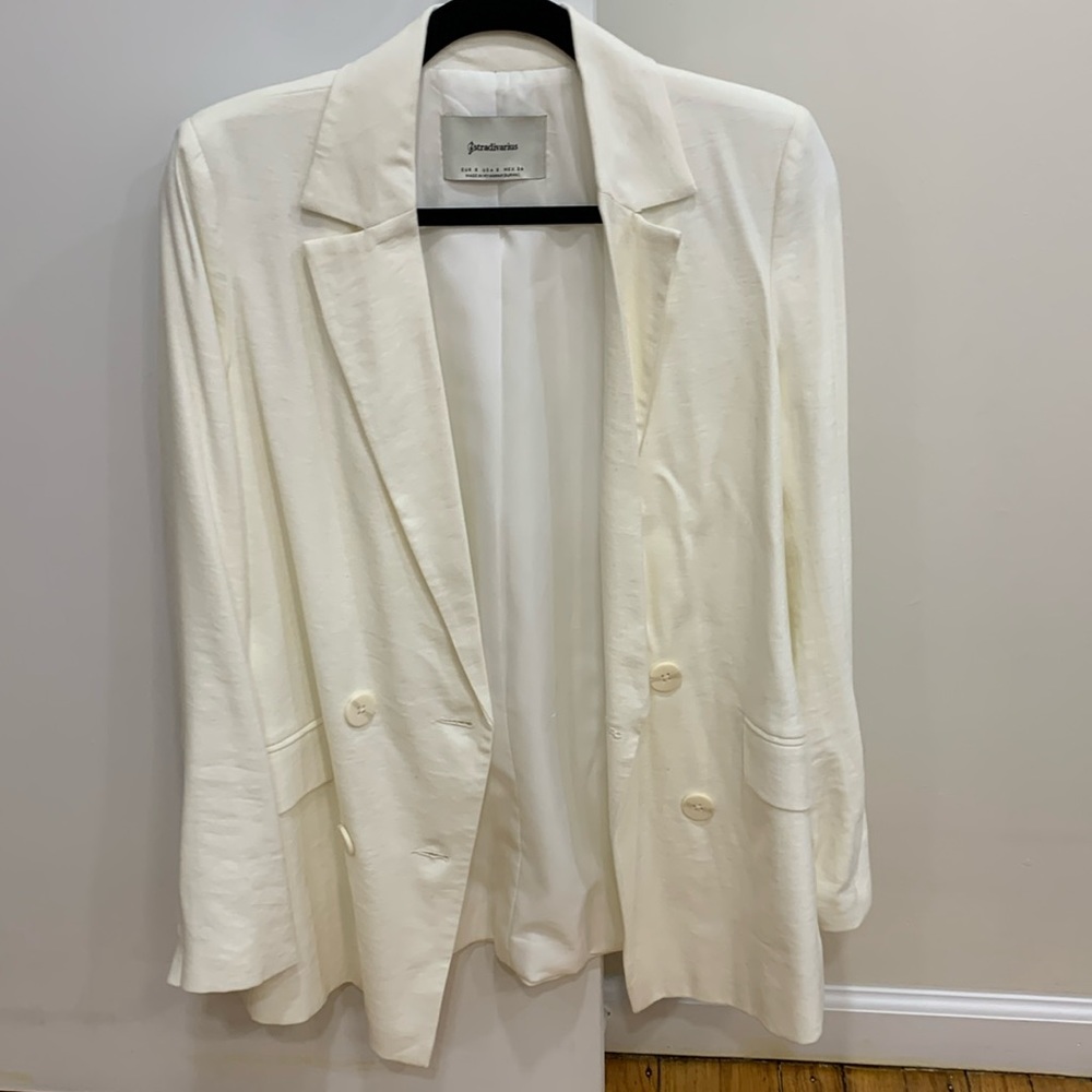 White Blazer, Asos Stradivarius, NWOT size small